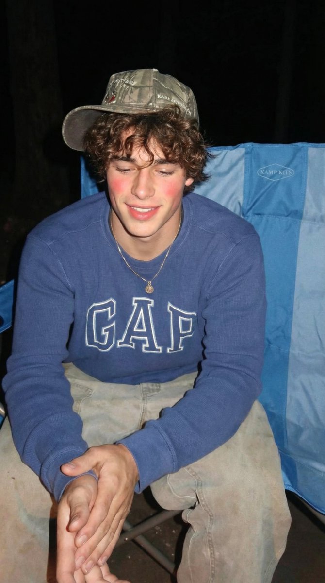 Candid Teenage Boy Camping Photo Prompt 1