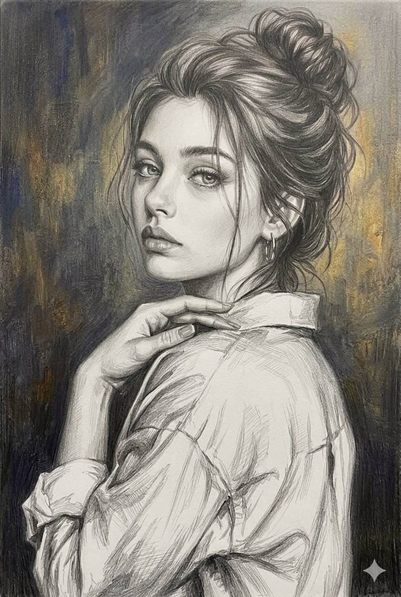 Multi-Medium Portrait Study 4