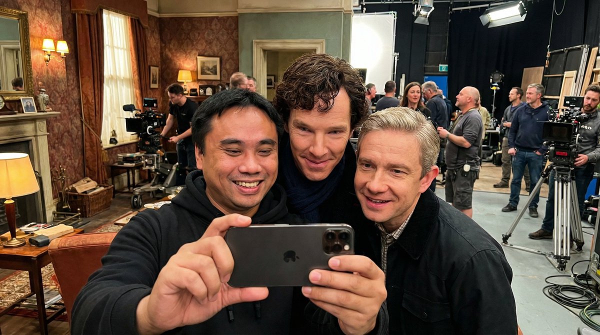 Behind-the-Scenes Movie Selfie with Identity Lock 1