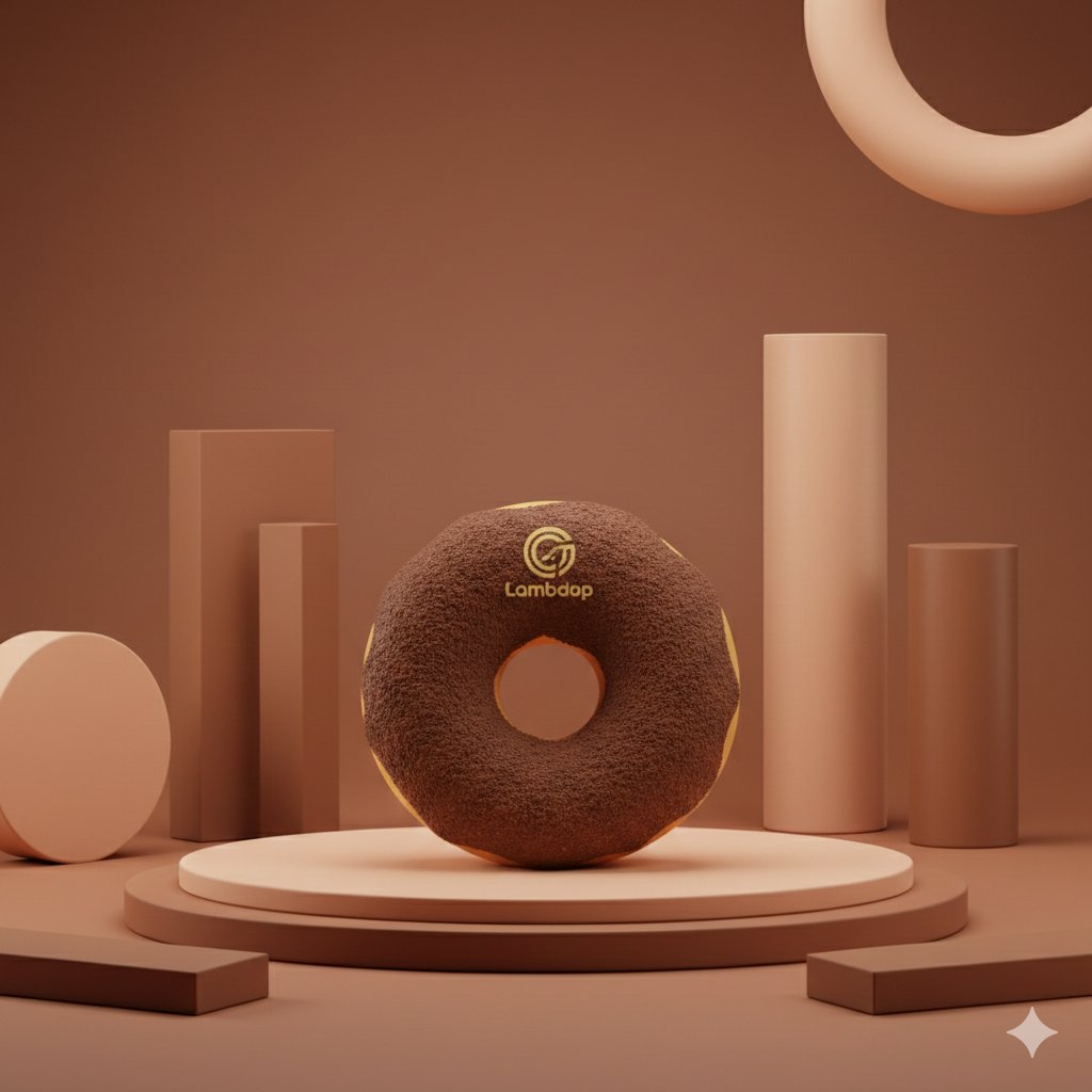 Vertical Studio Product Photography of a Chocolate Donut (3 Variations) 1