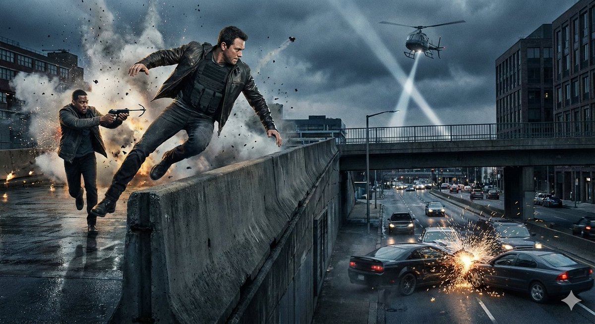 Simple action movie scene 1