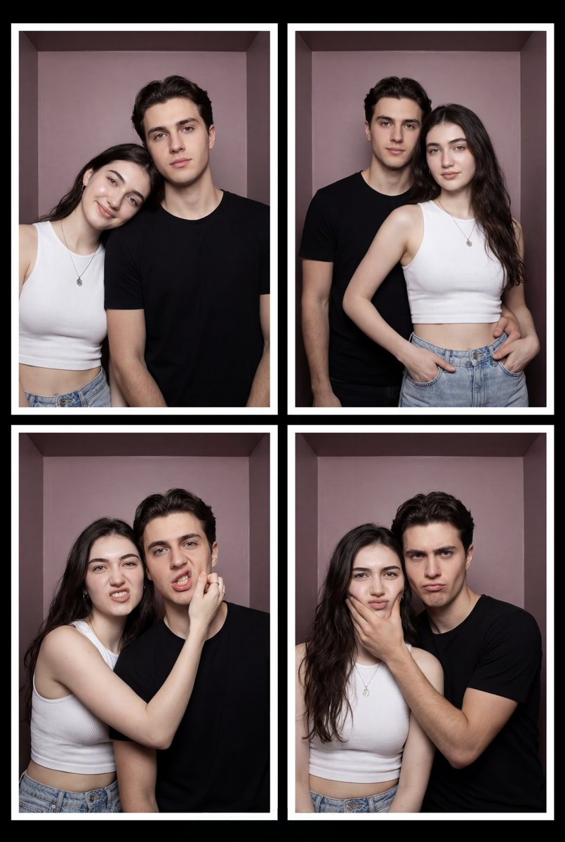 Vintage Photobooth Strip Layout 1