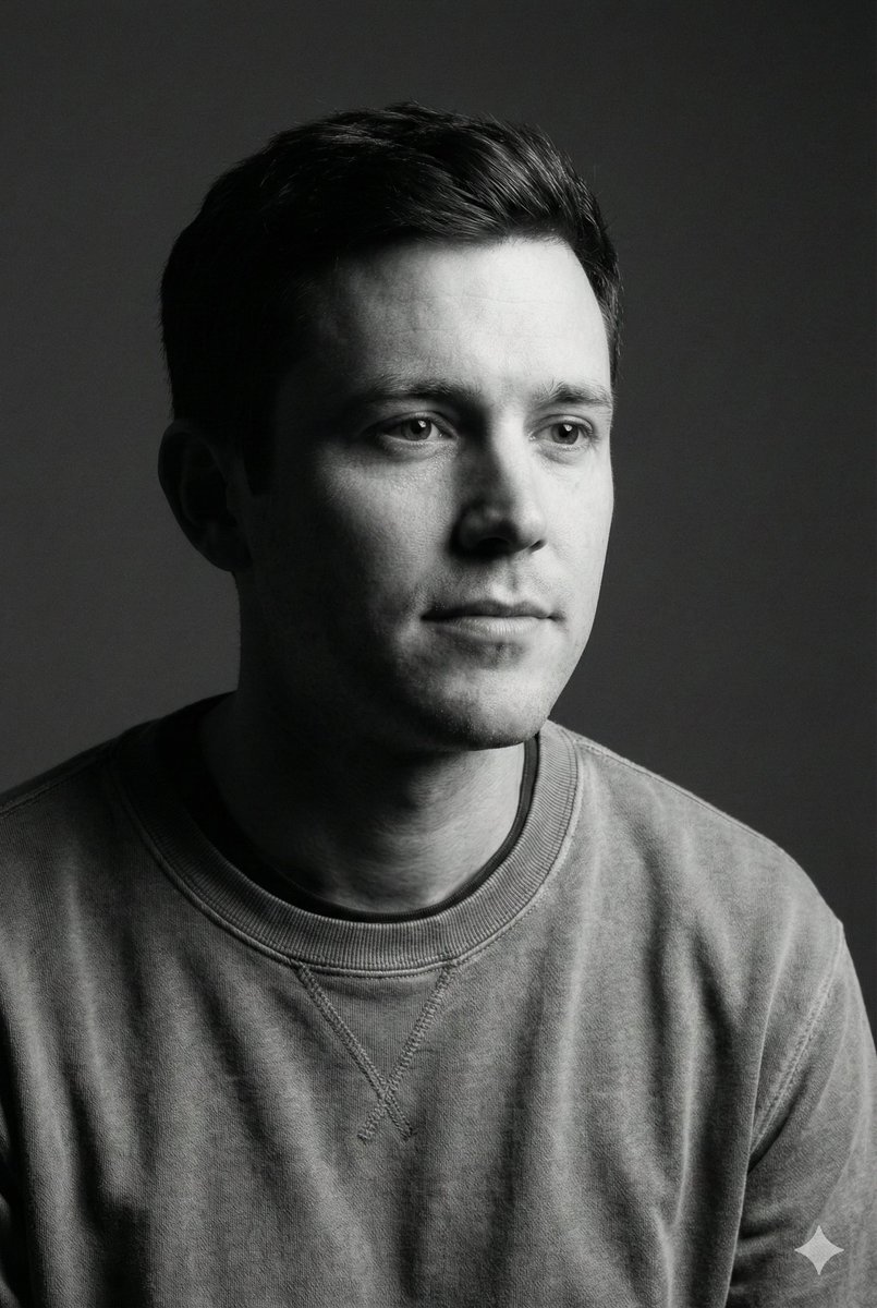 High-Contrast Monochrome Studio Portrait of a Man 2