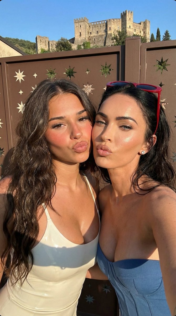 Influencer Style Selfie of Two Women Pouting 3