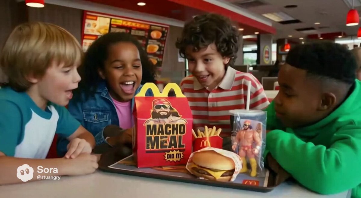 Sora video prompt for Macho Meal McDonald’s commercial 2