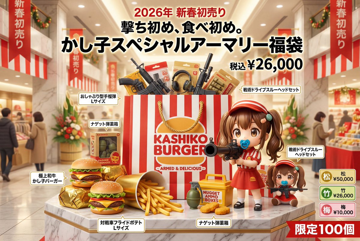 Luxury Fukubukuro (Lucky Bag) Advertisement Key Visual Prompt 2