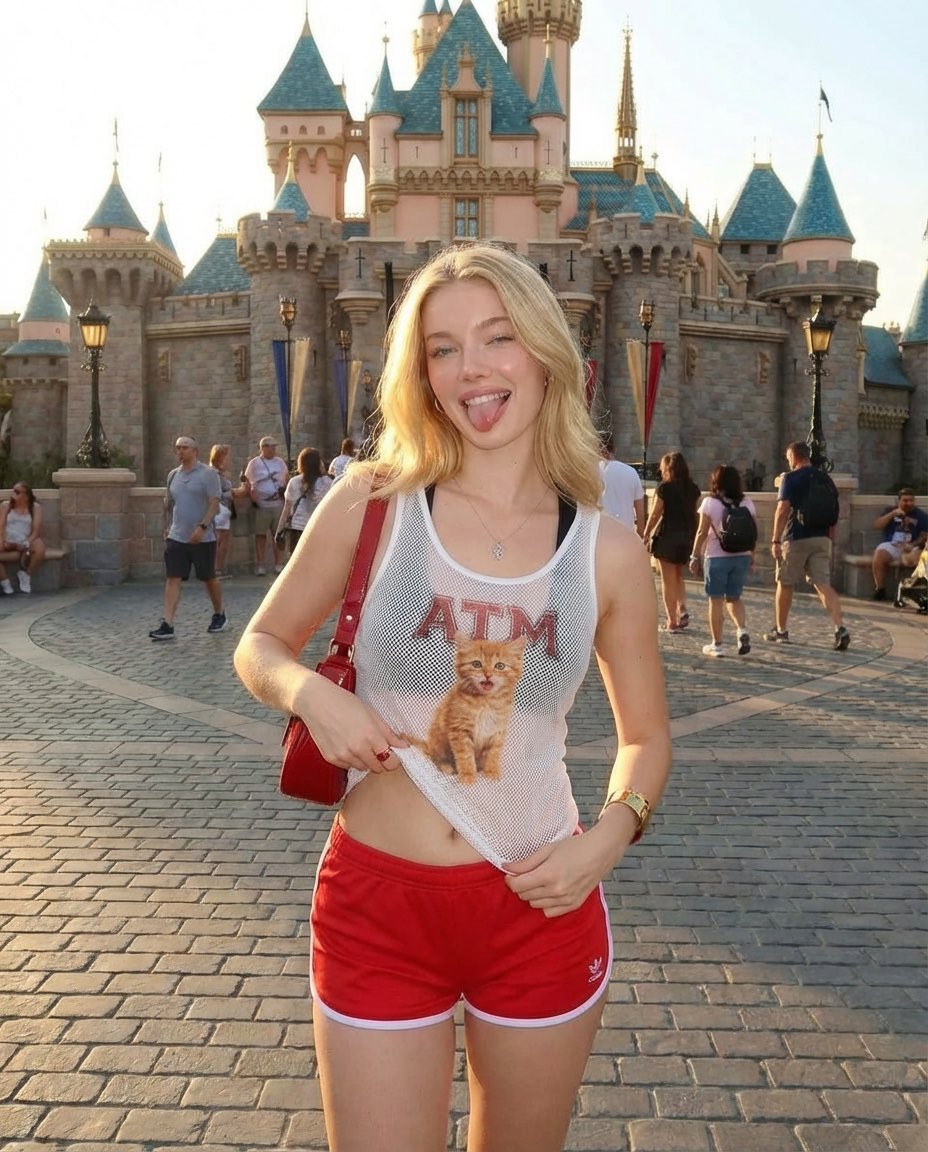 Realistic Photography of a Woman at a Fairytale Castle 1