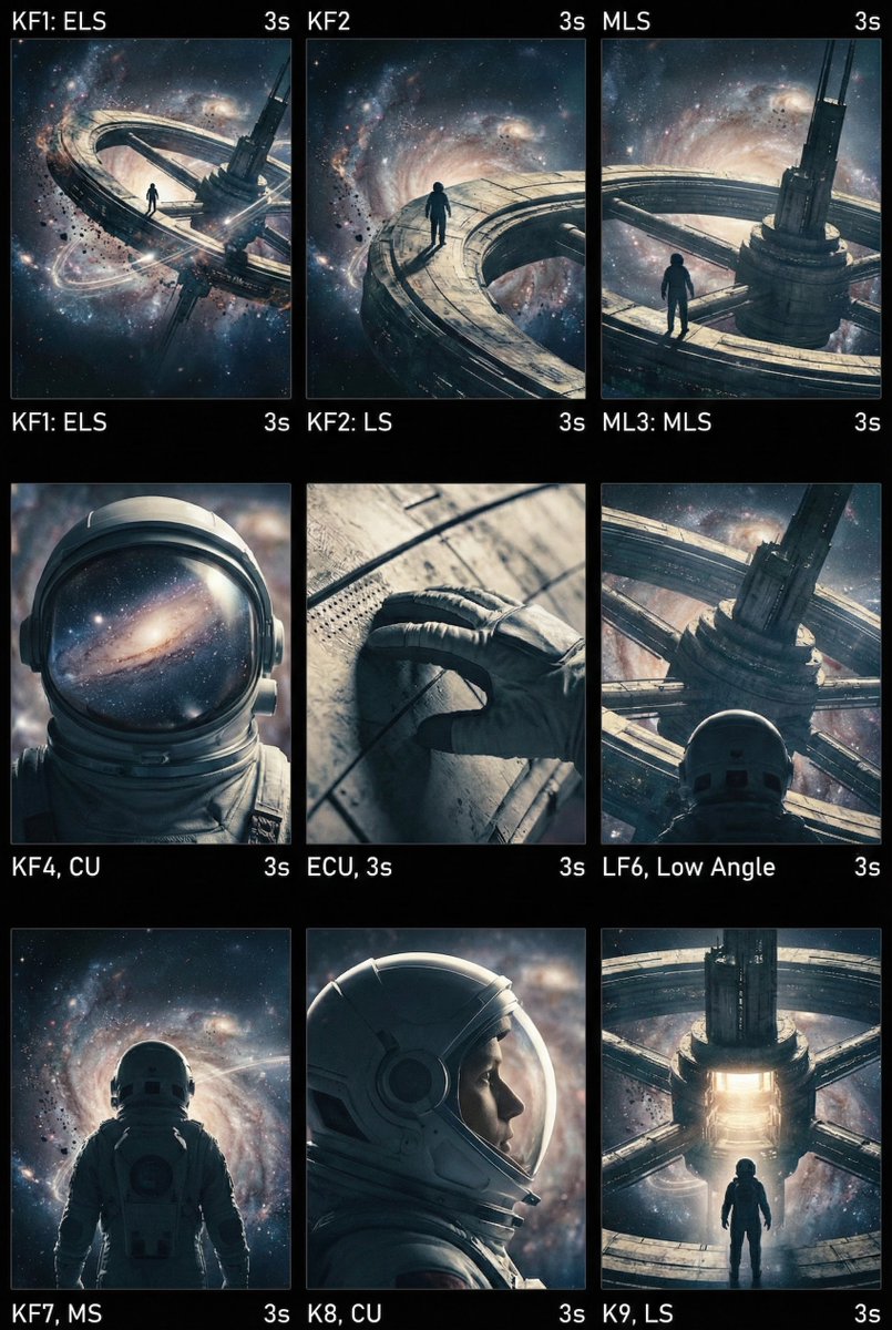 Cinematic AI Video Keyframe Generation Prompt 1