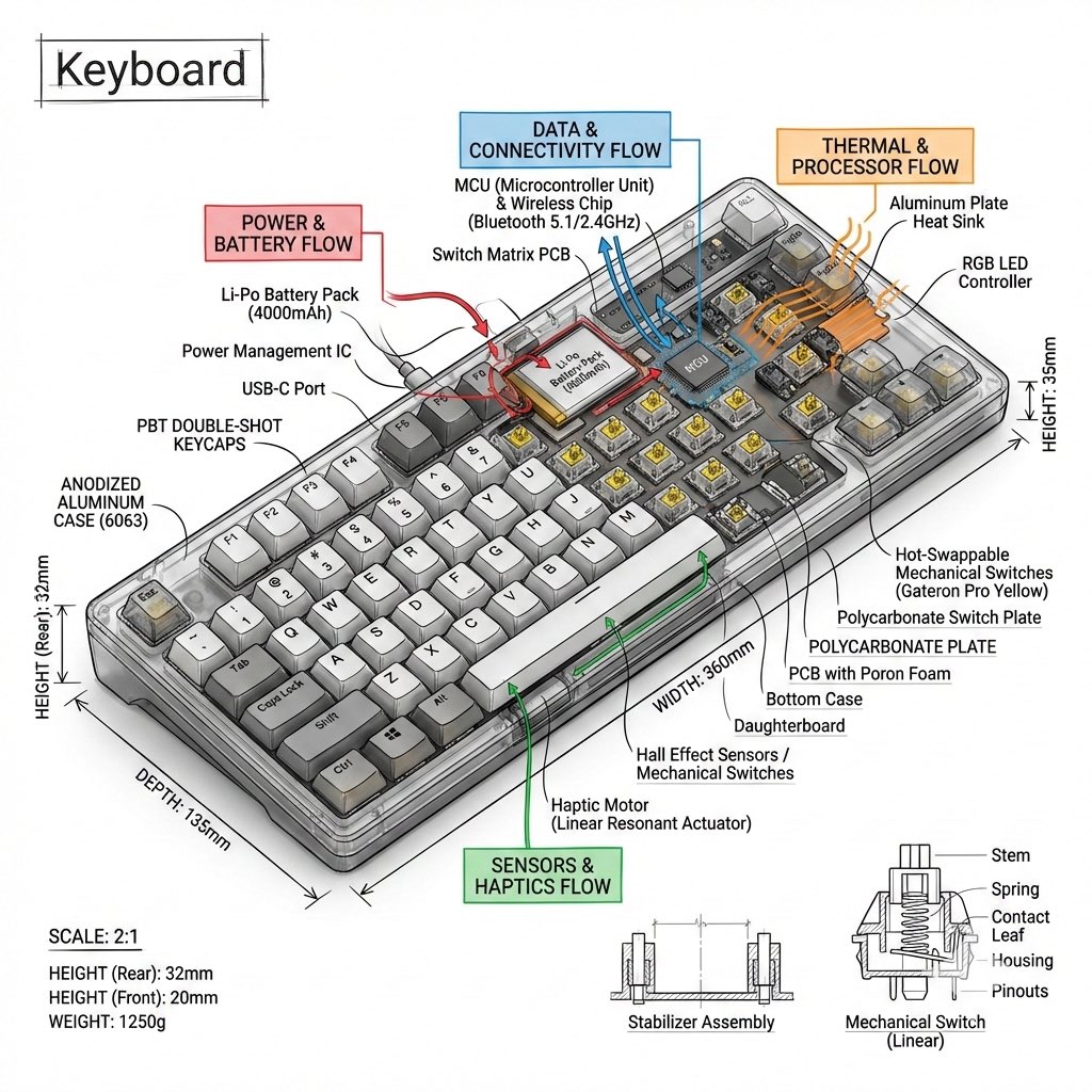 Technical Infographic Template for Objects 4