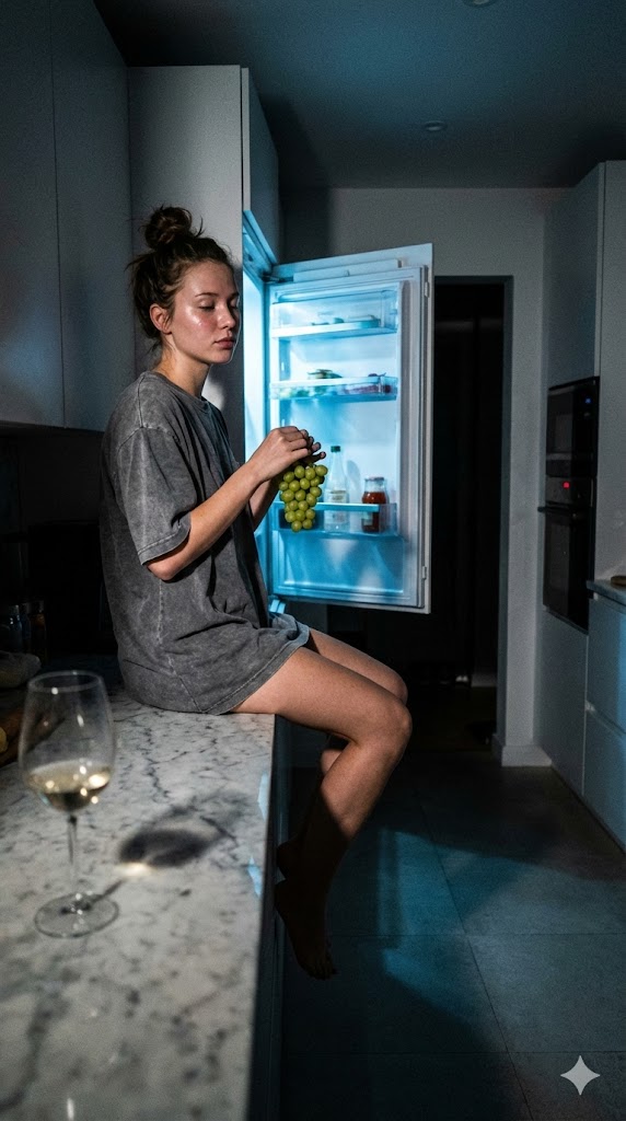 Candid 3 AM Fridge Light Portrait 1