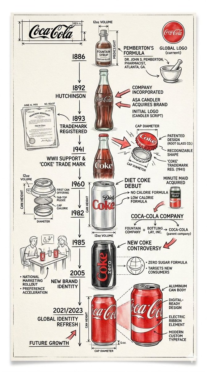 Vintage Blueprint Timeline Infographic Poster Prompt 2