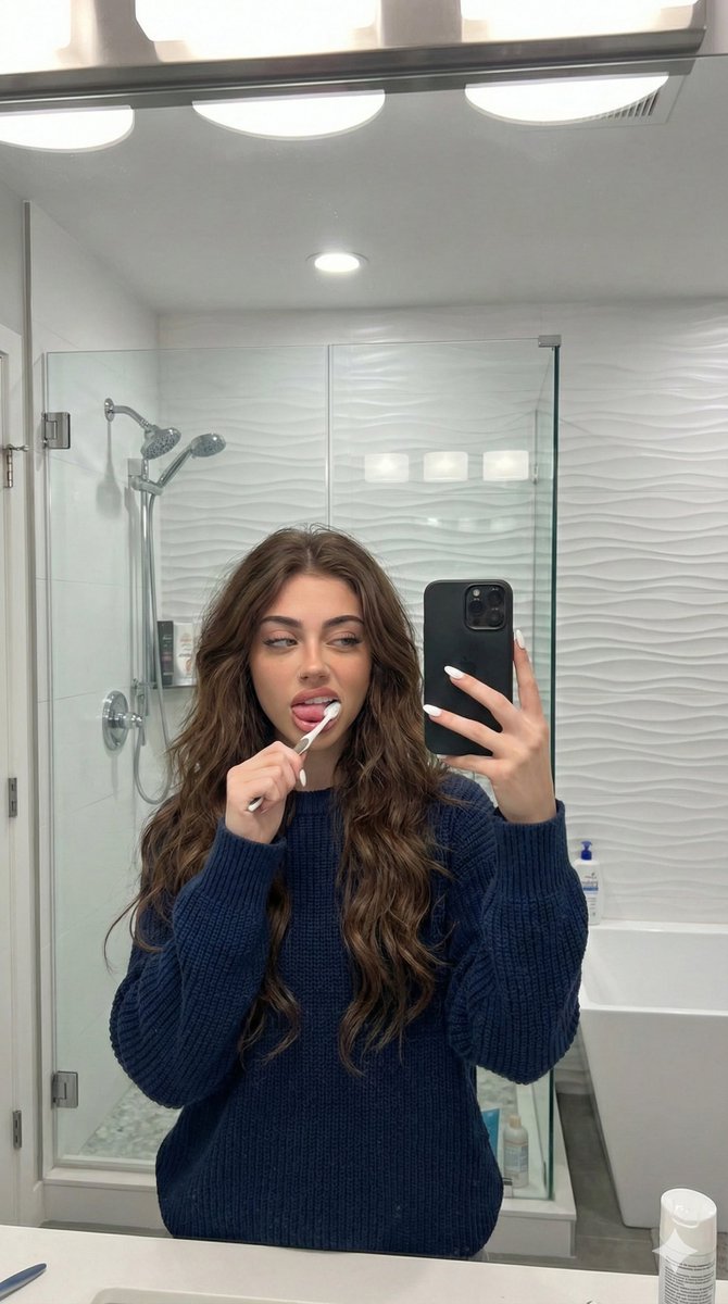 Candid Mirror Selfie Prompt for Image Generation 1