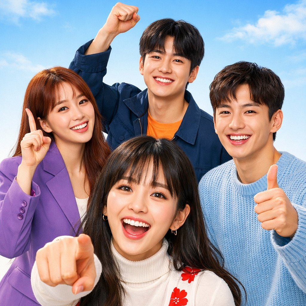 Vibrant K-drama Promotional Poster 1