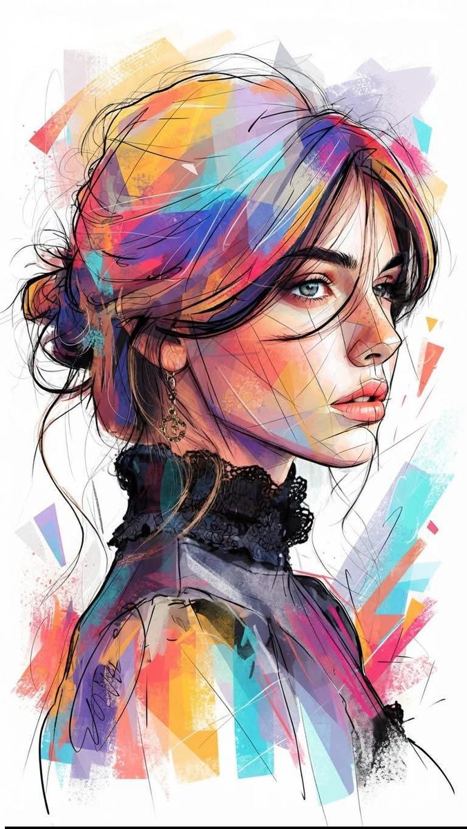 Contemporary Mixed-Media Portrait Art 3