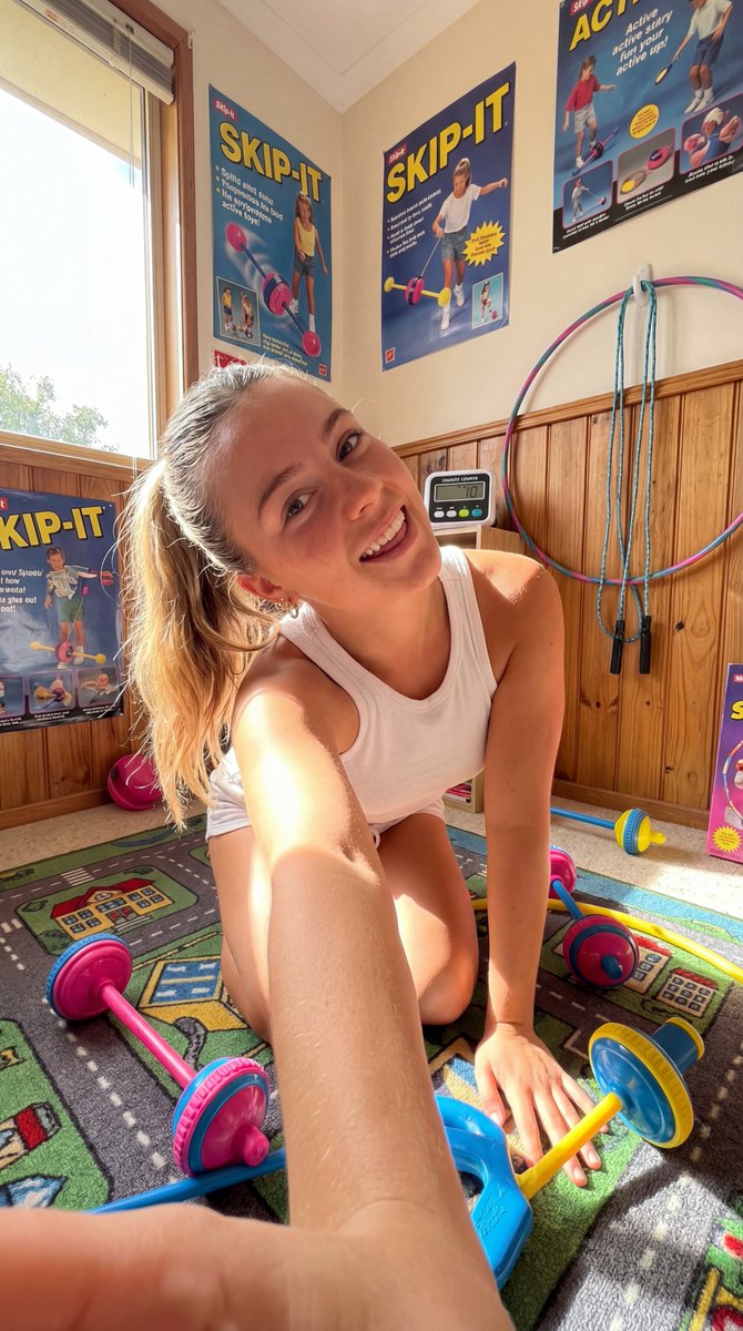 90s Skip-It Toy Selfie from Low Angle 2
