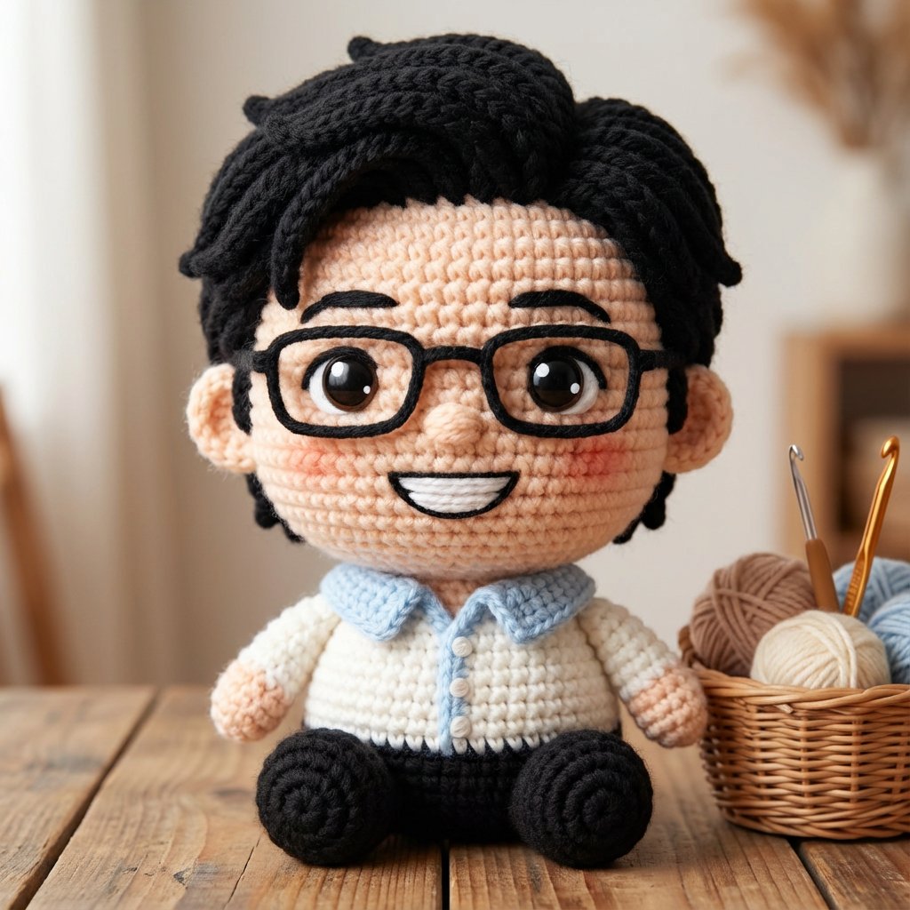 Amigurumi-style Scissor Man Image Generation Prompt 2