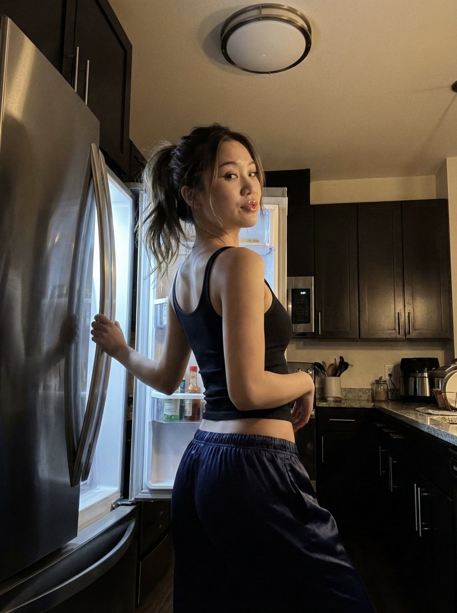 Late Night iPhone Candid in Kitchen 2