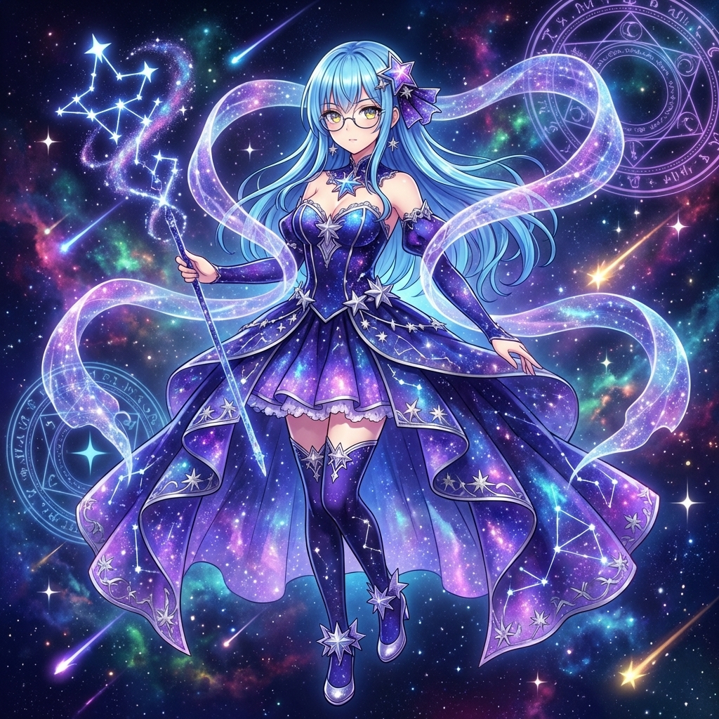 Magical Girl Transformation Prompt (Cosmic Attribute) 1