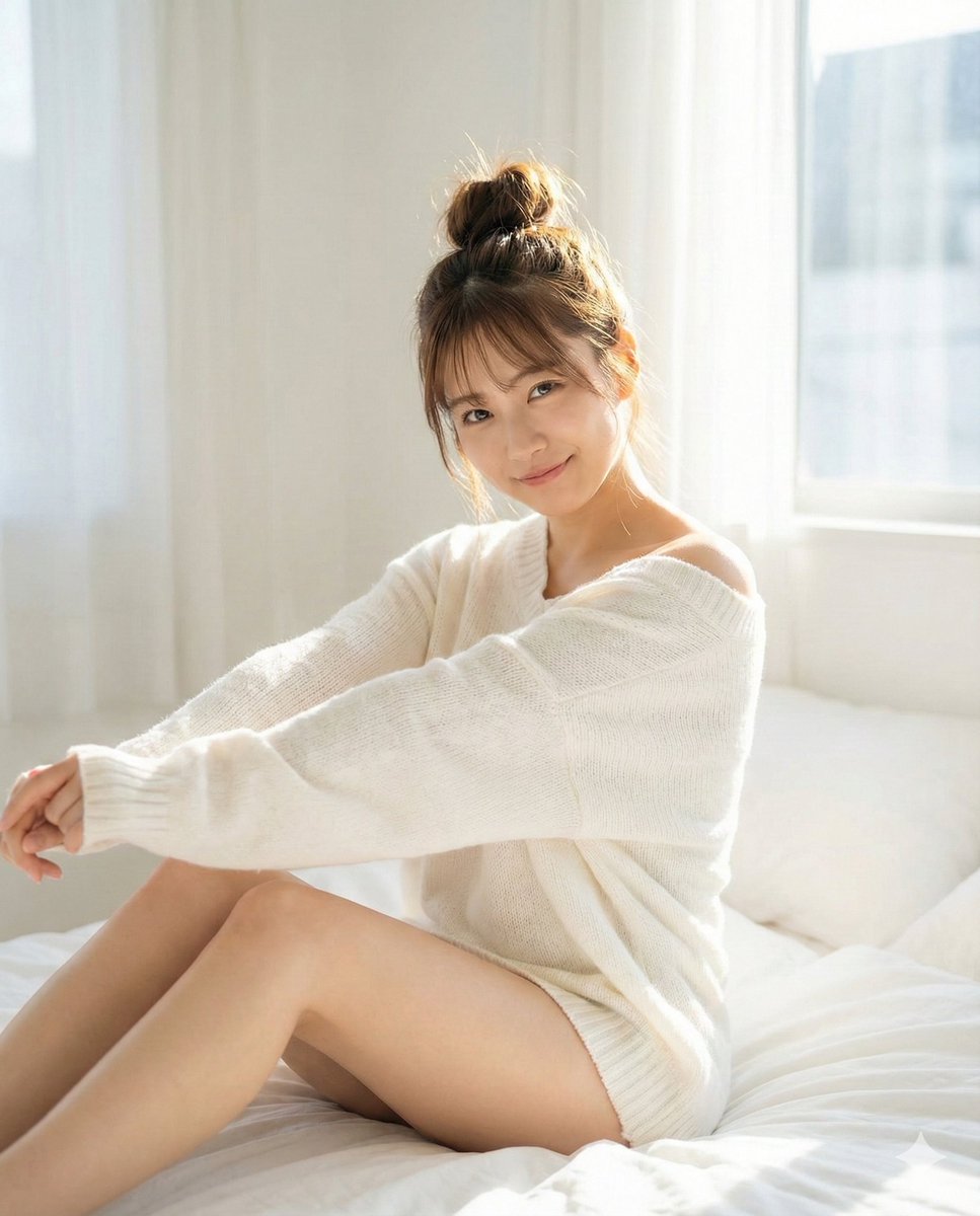 Pure Morning Beauty Lifestyle Portrait Prompt 1