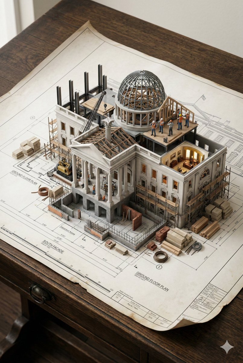 3D Miniature Architectural Blueprint Prompt 1