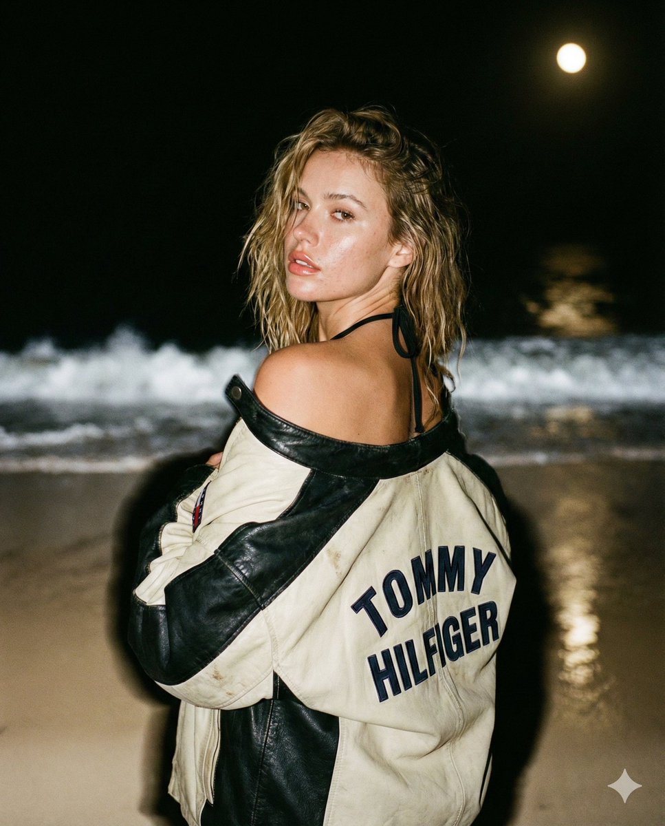 Candid Celebrity Flash Photo on a Night Beach 3