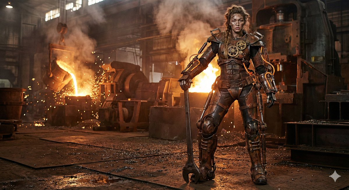 Ultra-Realistic Cinematic Steampunk Sci-Fi Editorial 2
