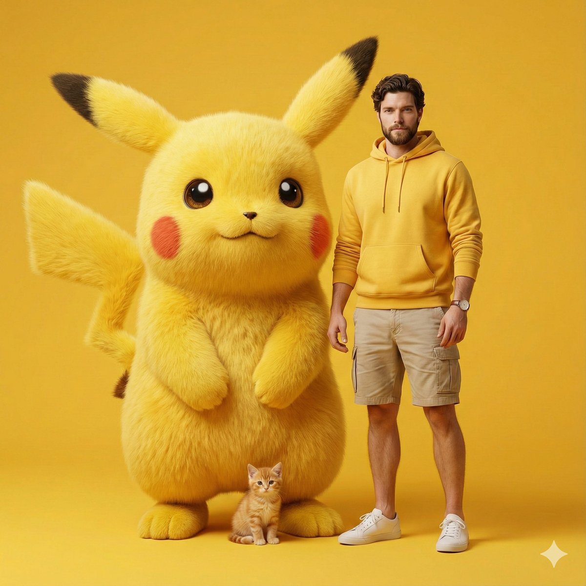 Giant Pikachu Studio Portrait Identity Lock Prompt 2