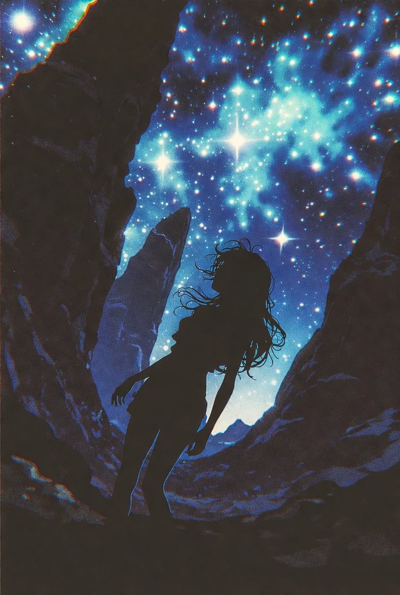 Retro Anime Silhouette Prompt 1