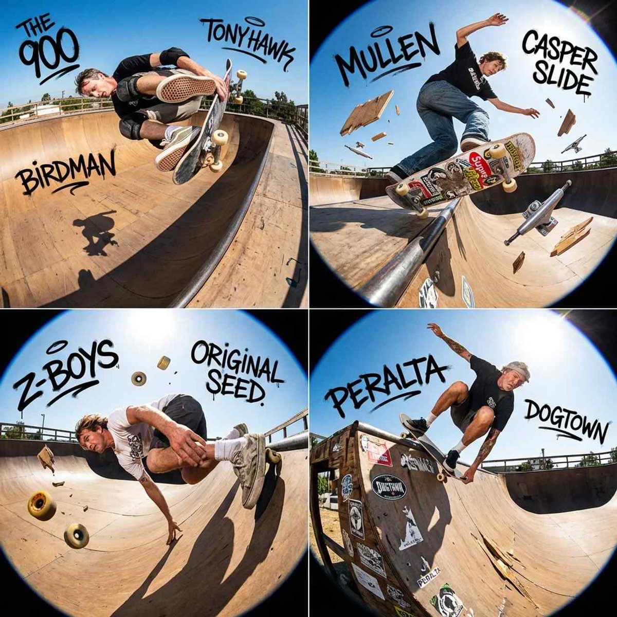 90s Skate Magazine Style Skateboarder Grid Prompt for Nano Banana 1
