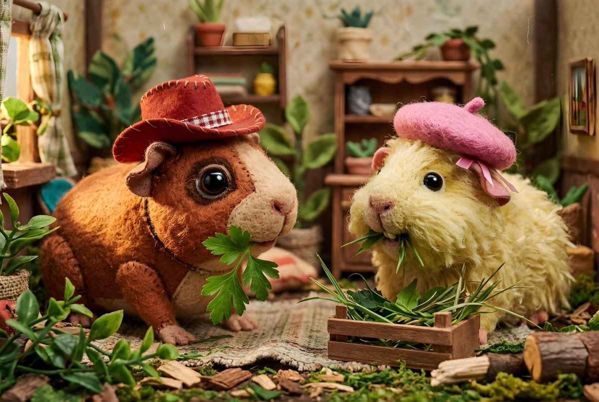 Guinea Pigs with Fashion Accessories 1