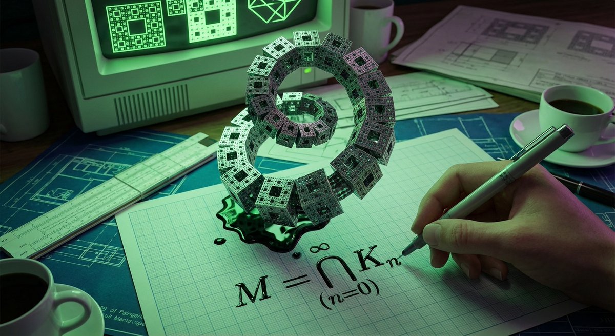 Psychedelic Mathematics Fractal Prompt for Menger Sponge 1