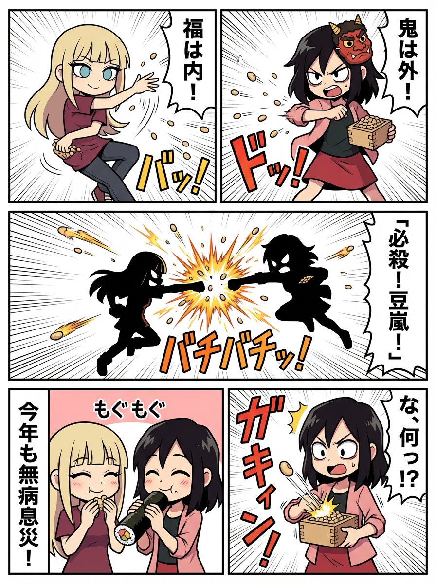 1-Minute Challenge: Setsubun Manga 1