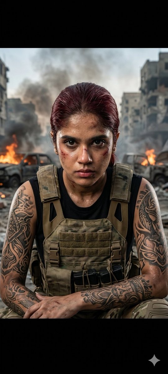 Cinematic Military Woman Portrait 1