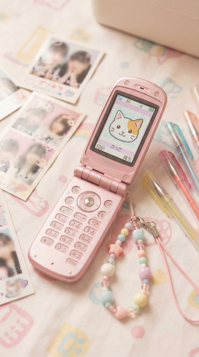 Nostalgic Japanese Flip Phone (Garakei) Display Generator 3