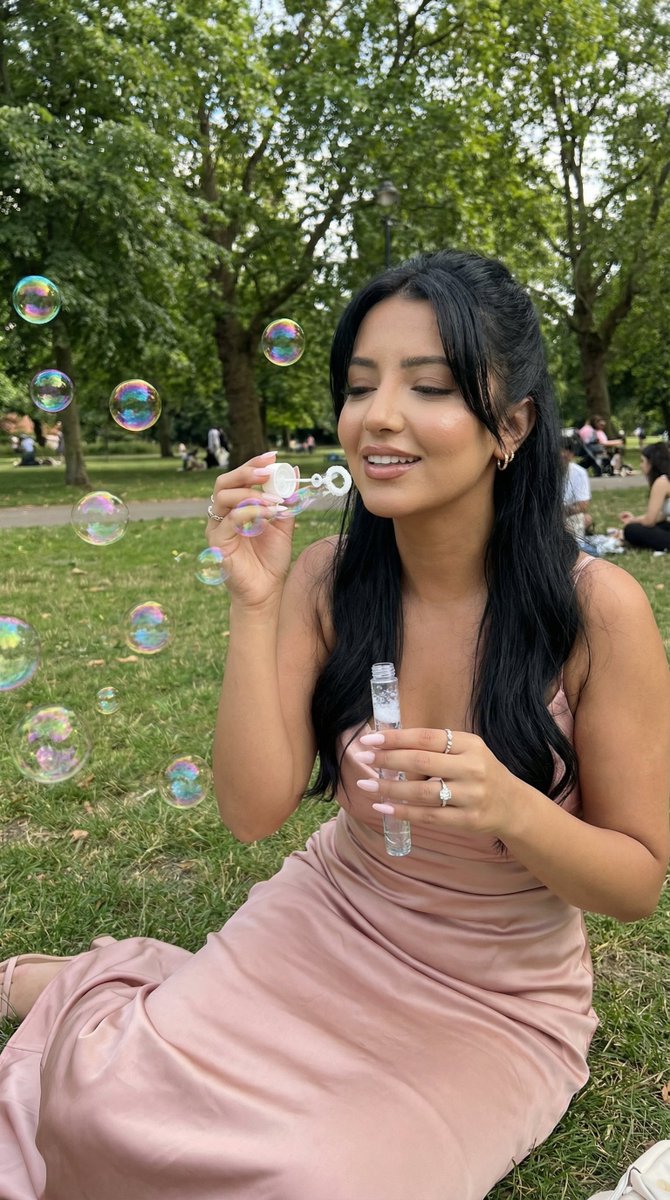 Photoreal Lifestyle Portrait in Bubble Park Prompt 2