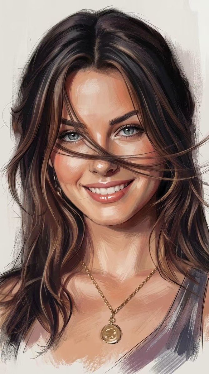Game Asset - Expressive Painterly Realistic Hybrid Portrait