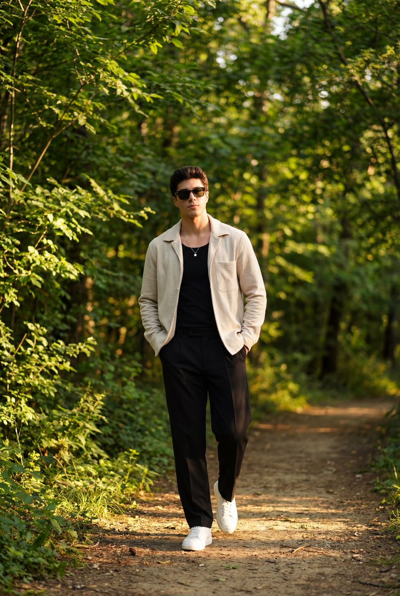 Golden Hour Outdoor Portrait of a Stylish Man 2