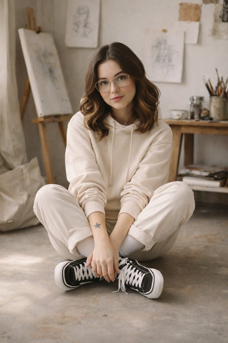 Candid Art-School Aesthetic Portrait Prompt 1
