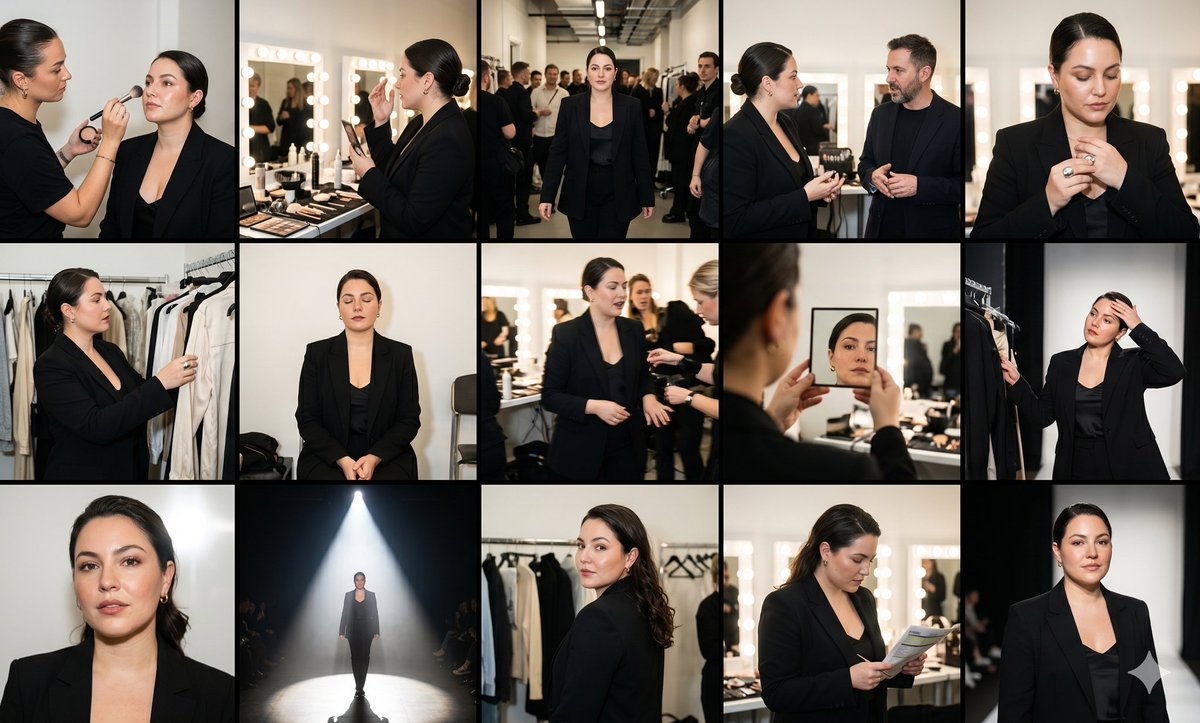 Fashion Week Backstage Contact Sheet 1