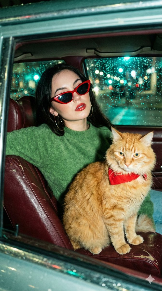 Wong Kar-wai Cinematic Flash Photography Prompt 1