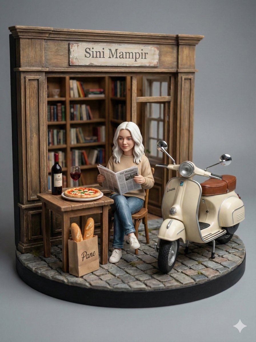 Ultra-Realistic Macro Diorama Product Photography Prompt 1