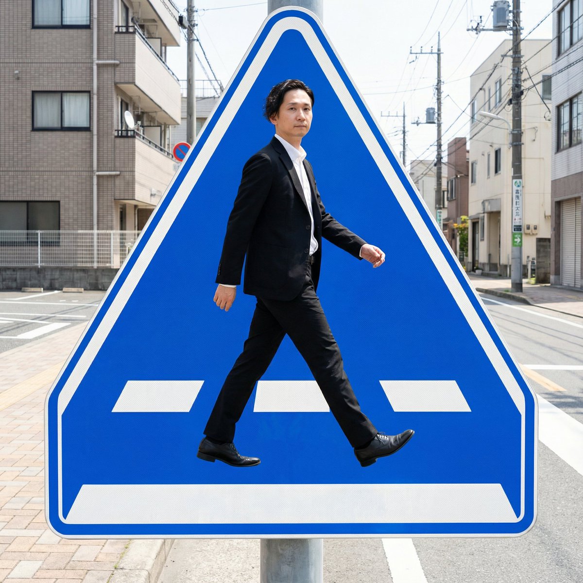 Pedestrian Markings as Personal Silhouette 1