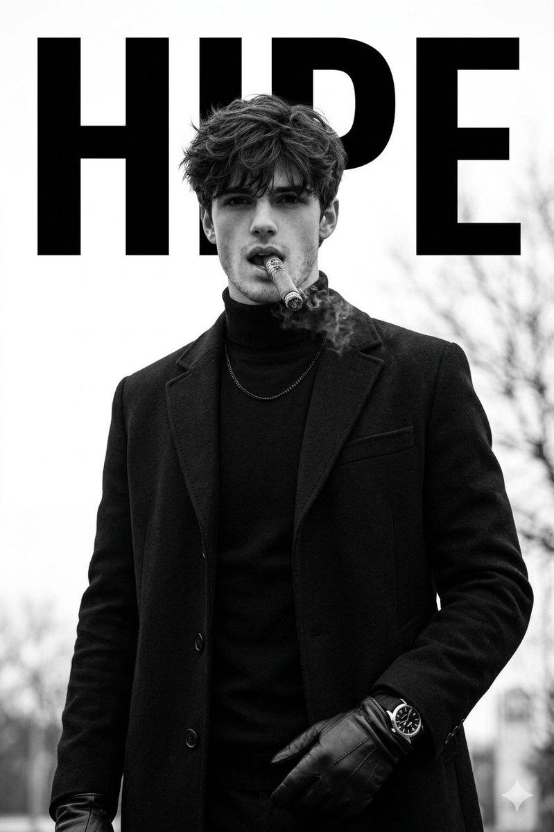 Luxury Monochrome Male Fashion Portrait 1