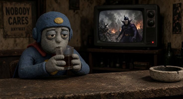 Claymation 风格 Captain Apathy 场景