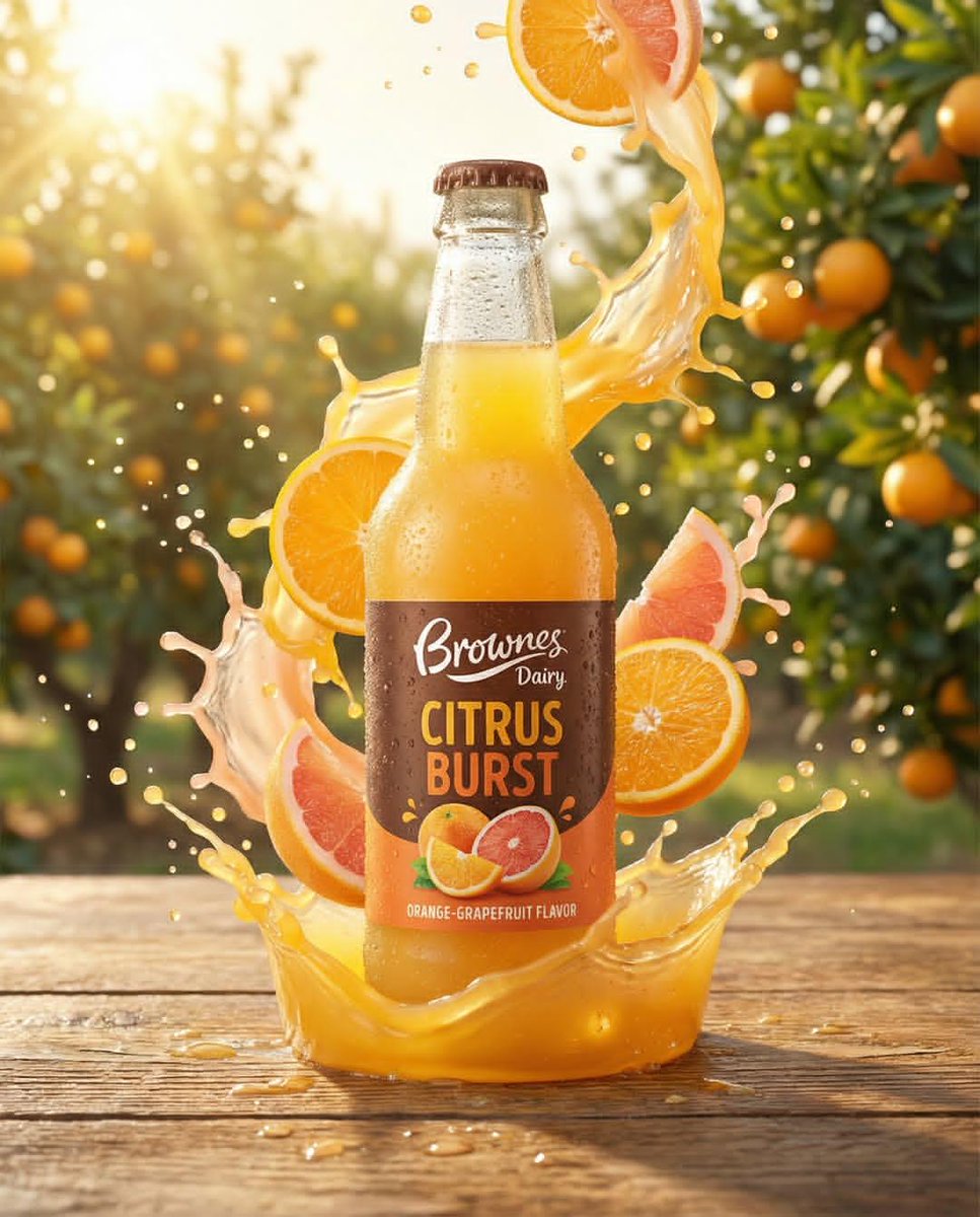Dynamic Fruit Drink Product Ad 2