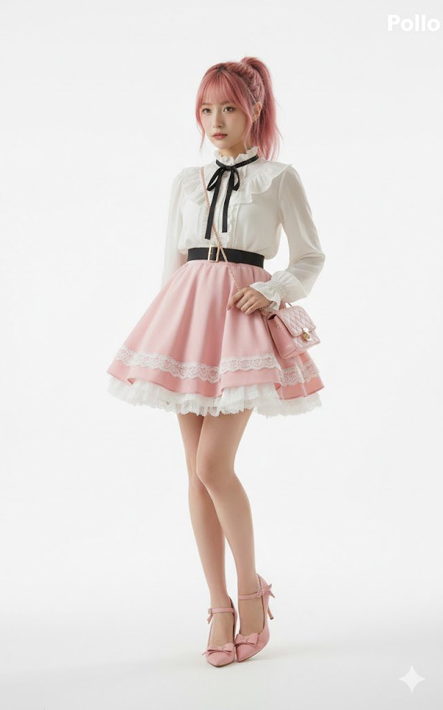 Cute Ribbon Coordinate Fashion Prompt 4