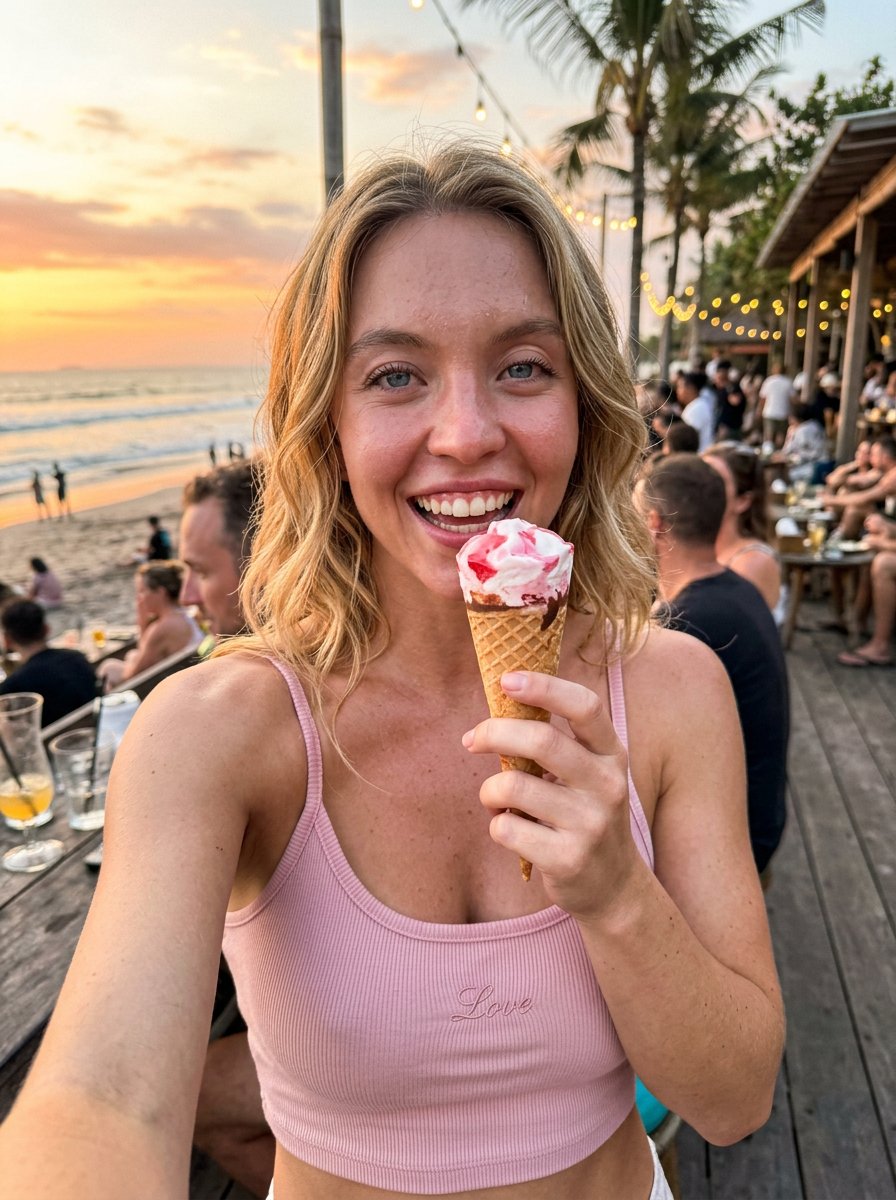 Candid Smartphone Vacation Selfie 2