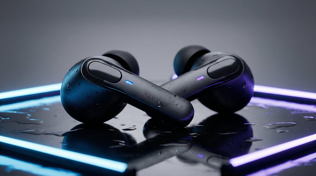 High-End Product Mockup for Wireless Earbuds 3