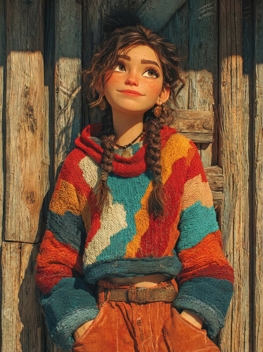 Pixar-Style 3D Girl Illustration Prompts 2