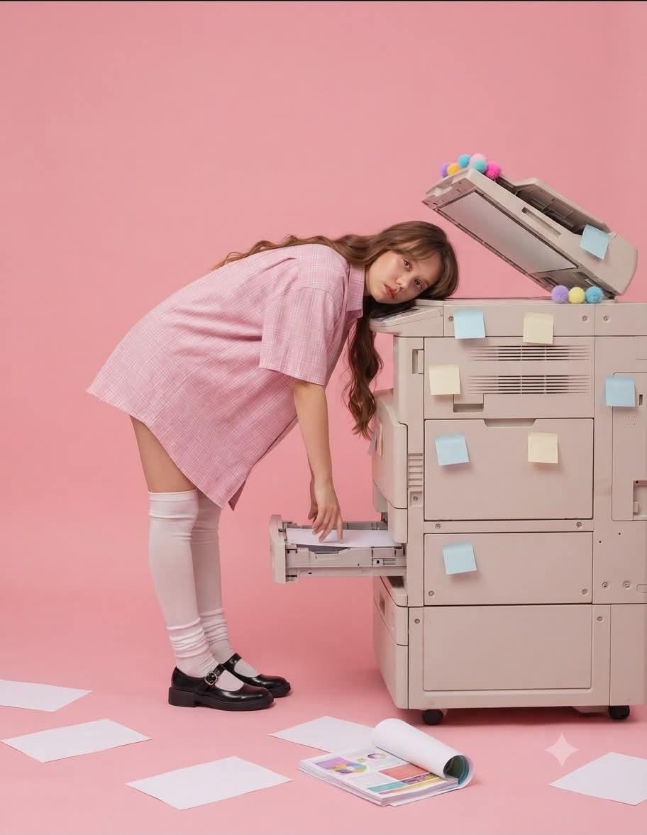 Pink Monochromatic Office Fashion Editorial 3